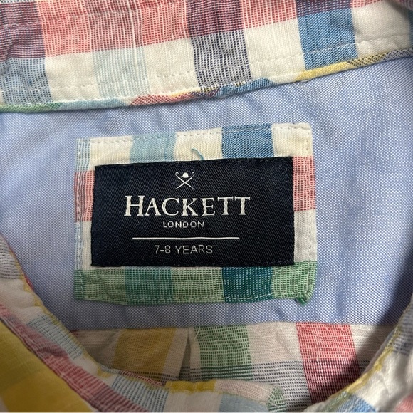 Hackett London Plaid Long Sleeve Button Down Shirt - Picture 3 of 4
